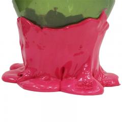 Gaetano Pesce Contemporary Pink and Green Resin Vase from the Fish Collection by Gaetano Pesce - 4421048