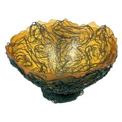 Gaetano Pesce Large Gaetano Pesce Sculpted Resin Center piece Bowl Mark Gaetano Pesce - 4437239