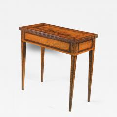 Gaetano Renoldi An Inlaid and Veneered Wood Neoclassic Card Table - 118511