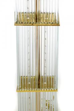 Gaetano Sciolari 1960s Glowing Waterfall Glass Rod Floor Lamp by Gaetano Sciolari for Lightolier - 3910047