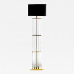 Gaetano Sciolari 1960s Glowing Waterfall Glass Rod Floor Lamp by Gaetano Sciolari for Lightolier - 3912173