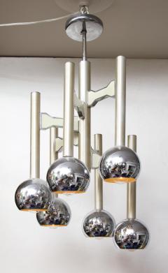 Gaetano Sciolari 1970s Vintage Chrome Light Fixture - 2054442