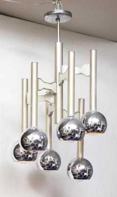 Gaetano Sciolari 1970s Vintage Chrome Light Fixture - 2054443