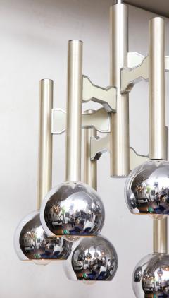 Gaetano Sciolari 1970s Vintage Chrome Light Fixture - 2054447