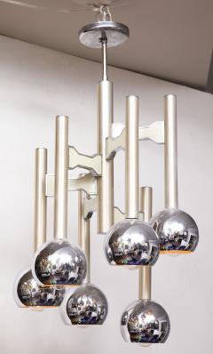 Gaetano Sciolari 1970s Vintage Chrome Light Fixture - 2054449