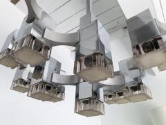 Gaetano Sciolari Chandelier Cubic by Sciolari Italy 1970s - 1019209