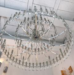 Gaetano Sciolari Chandelier Ovali by Sciolari Italy 1970s - 518675