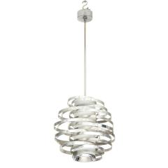 Gaetano Sciolari Cyclone Chandelier Pendant Lamp Chrome Silver Aluminum - 2844426