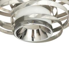 Gaetano Sciolari Cyclone Chandelier Pendant Lamp Chrome Silver Aluminum - 2844436