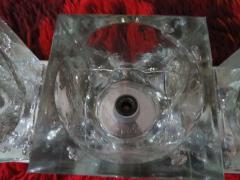 Gaetano Sciolari Fantastic Gaetano Sciolari Ice Cube Wall Light Fixture Mid Century Modern - 1495648