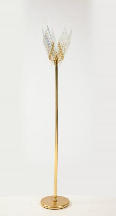 Gaetano Sciolari Gaetano Sciolari Iridescent and Gold Plated Standing Lamp - 2133191