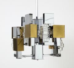 Gaetano Sciolari Gaetano Sciolari Italian Modern Cubist chandelier - 2915310