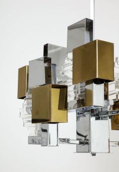 Gaetano Sciolari Gaetano Sciolari Italian Modern Cubist chandelier - 2915314