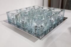 Gaetano Sciolari Gaetano Sciolari Large Ice Cube Chrome Flush Light Lightolier 3 Available - 3651695