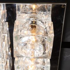 Gaetano Sciolari Gaetano Sciolari Large Ice Cube Chrome Flush Light Lightolier 3 Available - 3651696