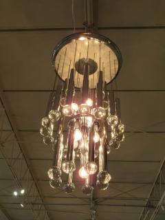 Gaetano Sciolari Gaetano Sciolari Mid Century Italian Modern Polished Chrome Chandelier - 4272731