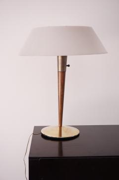 Gaetano Sciolari Gaetano Sciolari fine table lamp brass walnut white plexiglass mod A 1 1960 - 4131798