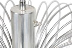 Gaetano Sciolari Gaetano Sciolari for Lightolier Italian Mid Century Round Metal Cage Chandelier - 4272658