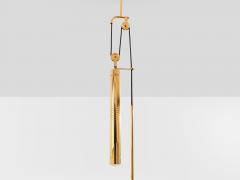 Gaetano Sciolari Gaetano Sciolari for Stilnovo painted metal brass pulley chandelier 1950 - 4454029