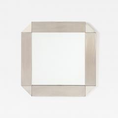 Gaetano Sciolari Gaetano Sciolari for Valenti Chrome Square Mirror Italy circa 1970 - 4426306