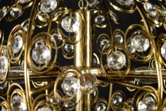 Gaetano Sciolari Globe and Diamond Crystal Midcentury Chandelier by Gaetano Sciolari 1960 - 1783778