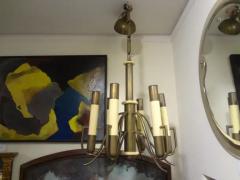 Gaetano Sciolari Italian Brutalist Brass and Bakelite Chandelier by Nucleo Forme - 4108198