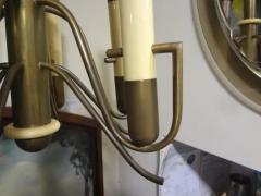 Gaetano Sciolari Italian Brutalist Brass and Bakelite Chandelier by Nucleo Forme - 4108233