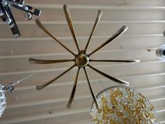 Gaetano Sciolari Italian Modern Brass Chandelier - 4702125