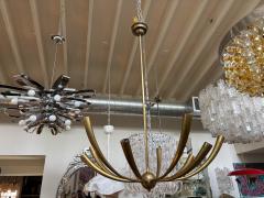 Gaetano Sciolari Italian Modern Brass Chandelier - 4702131
