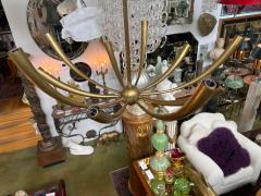Gaetano Sciolari Italian Modern Brass Chandelier - 4702135