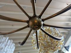Gaetano Sciolari Italian Modern Brass Chandelier - 4702155