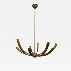 Gaetano Sciolari Italian Modern Brass Chandelier - 4703504