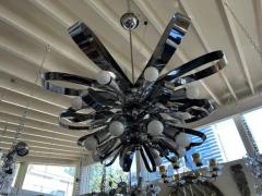 Gaetano Sciolari Italian Modern Chrome Chandelier By Gaetano Sciolari - 4011017