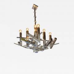 Gaetano Sciolari Italian Modern Polished Chrome 12 Light Chandelier Sciolari - 4167659