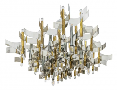 Gaetano Sciolari Midcentury Italian Chandelier by Gaetano Sciolari circa 1970 - 3054484