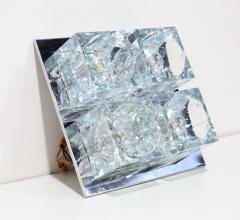 Gaetano Sciolari Murano Block Glass Sconce or Ceiling Light by Gaetano Sciolari for Lightolier - 4725485