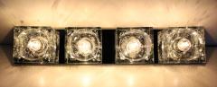 Gaetano Sciolari Murano Block Glass Sconce or Ceiling Light by Gaetano Sciolari for Lightolier - 4725747