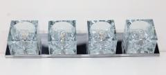 Gaetano Sciolari Murano Block Glass Sconce or Ceiling Light by Gaetano Sciolari for Lightolier - 4725750