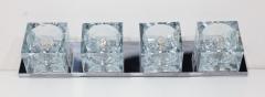 Gaetano Sciolari Murano Block Glass Sconce or Ceiling Light by Gaetano Sciolari for Lightolier - 4725751