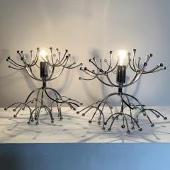 Gaetano Sciolari PAIR OF GAETANO SCIOLARI SPUTNIK TABLE LAMPS ITALY 1960s - 3030599