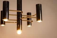 Gaetano Sciolari Pair Ceiling Lamps by Gaetano Sciolari for Boulanger Italy 1970s - 4392005