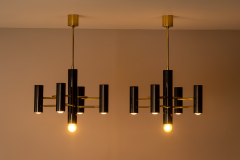 Gaetano Sciolari Pair Ceiling Lamps by Gaetano Sciolari for Boulanger Italy 1970s - 4392028