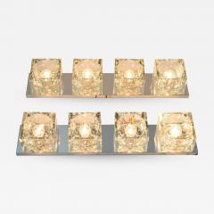 Gaetano Sciolari Pair of Mid Century Wall Lights with Cubist Design by Sciolari for Lightolier - 1545411
