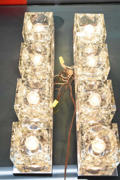 Gaetano Sciolari Pair of Midcentury Wall Lights with Cubist Design by Sciolari for Lightolier - 3205112