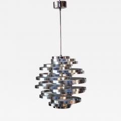 Gaetano Sciolari Polished Aluminum Cyclone Pendant Fixture by Gaetano Sciolari - 575555