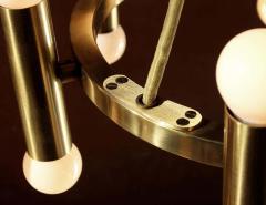 Gaetano Sciolari Set of 4 Church Chandelier Heavy Brass Germany 1960s - 1548561