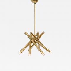 Gaetano Sciolari Tubular Chandelier in the Manner of Sciolari c 1970 - 1103111