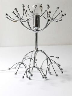 Gaetano Sciolari Two Gaetano Sciolari Chrome Sputnik Side or Table Lamps Midcentury Italy 1960s - 4040251