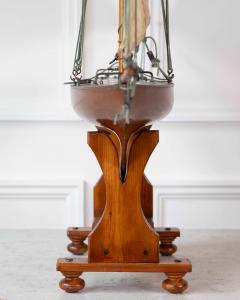 Gaff Rigged Cutter Wooden Pond Yacht Circa 1920 - 4758158