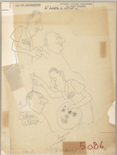 Gahan Wilson Barber Paints Mans Bald Head The Usual Sir Yes Please  - 4430326